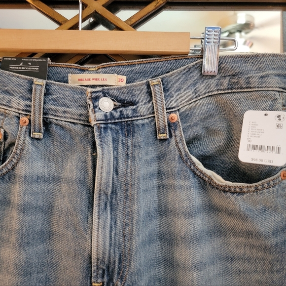 NWT Levi's Ribcage Wide-Leg Jeans - Picture 5 of 6